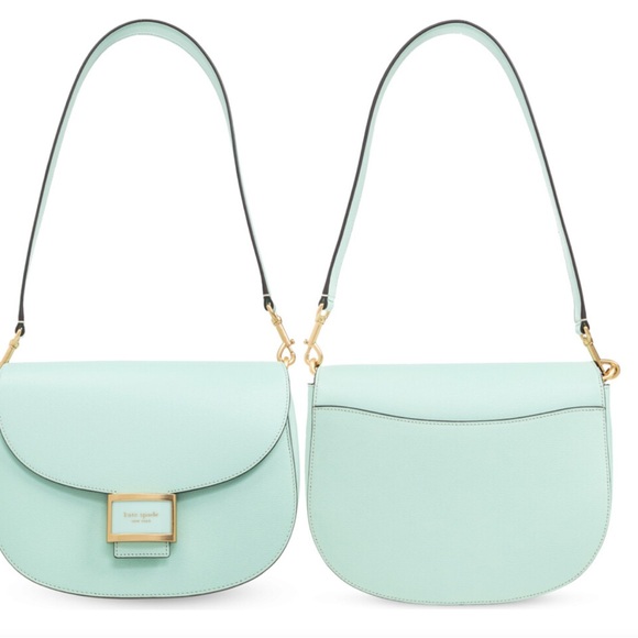 kate spade Handbags - Kate Spade Katy Mint Lique Shoulder Bag with Gold Hardware & Crossbody Strap